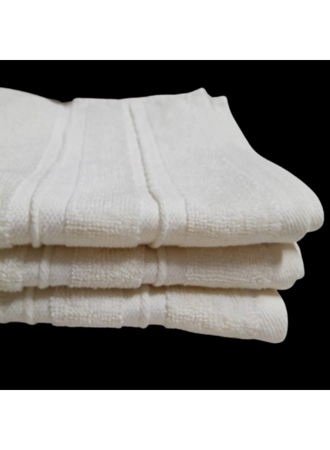 فوطة قطن مقاس 40*60 سم 3 قطع بيج - Image 2