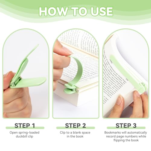 PICcircuit 6 PCS Smart Bookmark, Bookmarks for Women and Men Cool Book Accessories Cute Book Mark Bible Book Markers Book Marks for Reading Book Lovers Gifts Bookish Gifts Birthday Party Favors for Kids(Style C) - Image 2