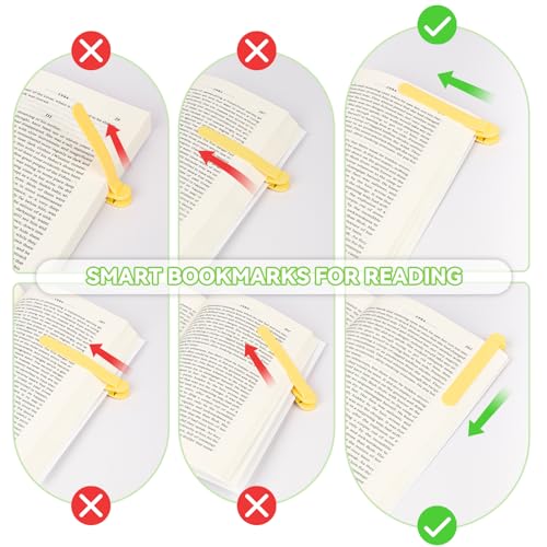 PICcircuit 6 PCS Smart Bookmark, Bookmarks for Women and Men Cool Book Accessories Cute Book Mark Bible Book Markers Book Marks for Reading Book Lovers Gifts Bookish Gifts Birthday Party Favors for Kids(Style C) - Image 5