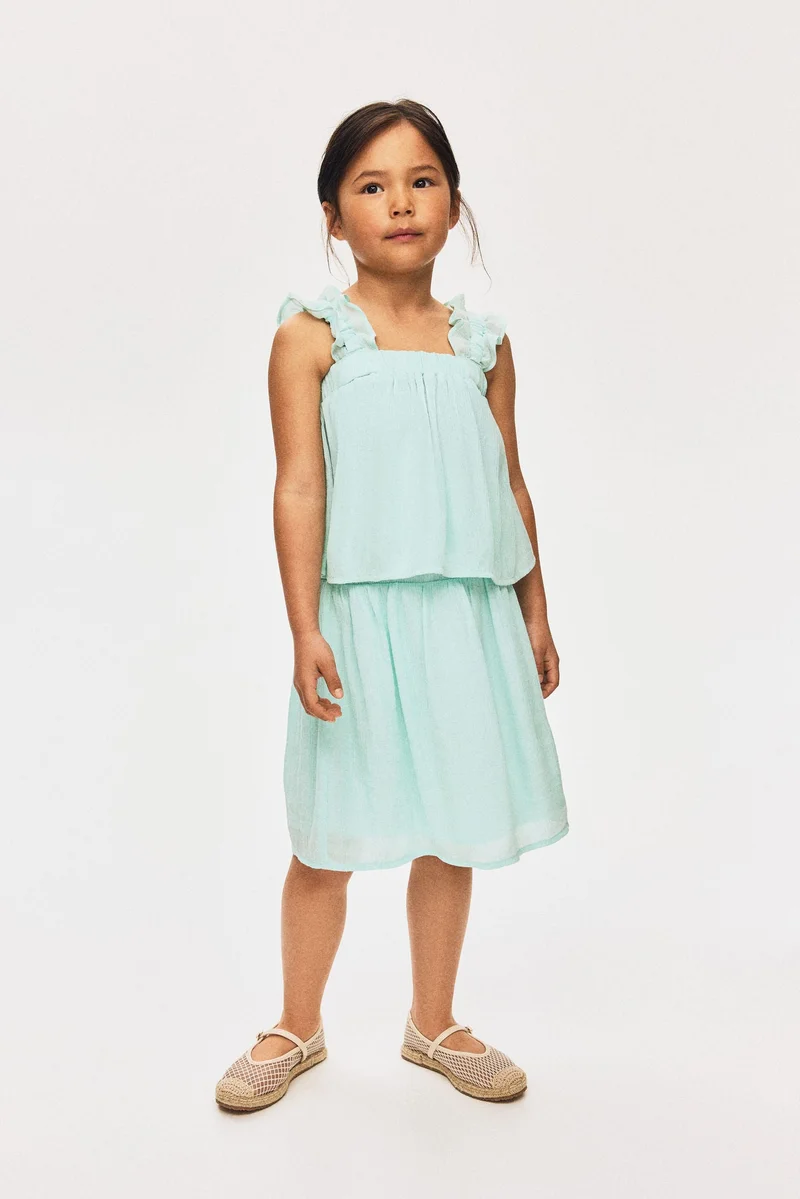 H&M Crinkled chiffon skirt