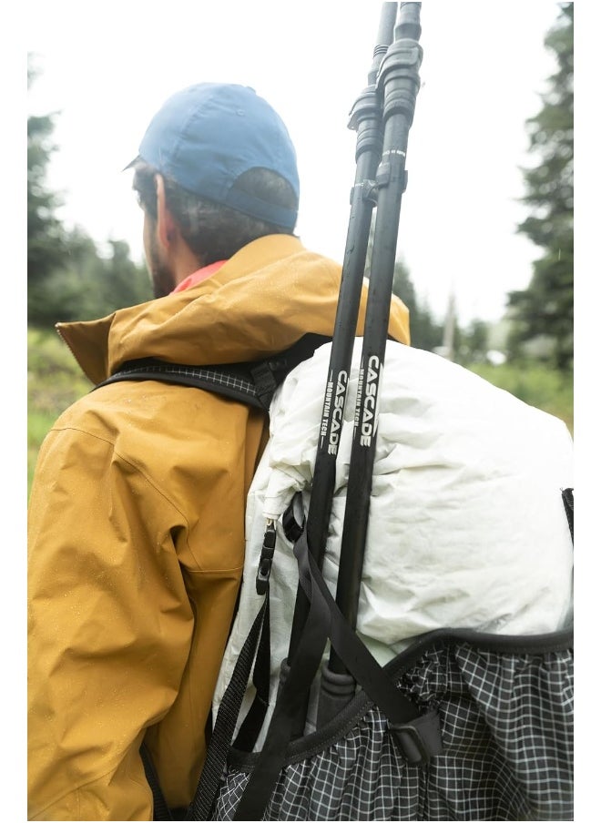 Cascade Mountain Tech Cascade Mountain Tech Trekking Poles - Carbon Fiber Walking or Hiking Sticks with Quick Adjustable Locks  - Image 5