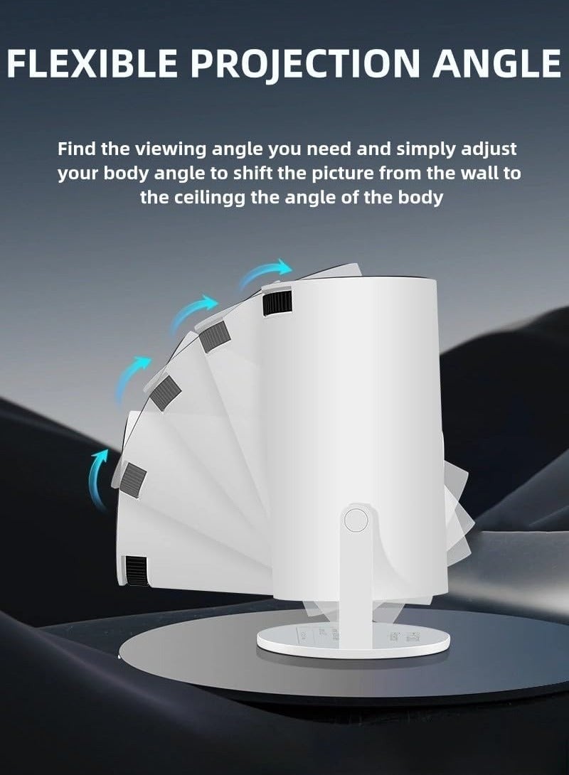 BICCHOO Game Projector 2 in 1 Professional Chip, Portable Projector With Wireless Controller Gamepad, 5G WiFi BT 5.0 Support 130-inch screen 180° Rotation Hi-Fi Speaker - Image 2