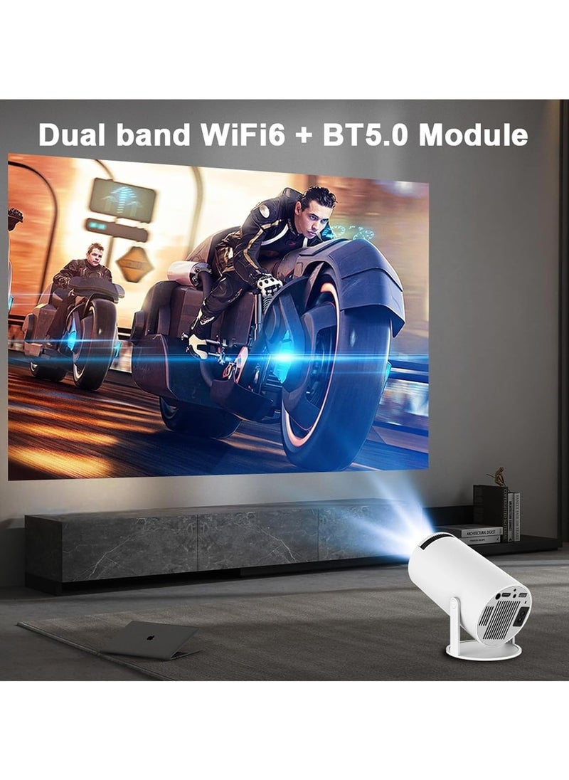 Shopit - Game Projector 2 in 1 Professional Chip, Portable Projector With Wireless Controller Gamepad, 5G WiFi BT 5.0 Support 130-inch screen 180° Rotation Hi-Fi Speaker - Image 1