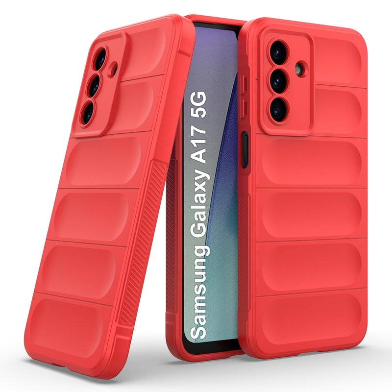 ZAPCASE Back Case Cover for Samsung Galaxy A17 5G | Liquid Silicon Magic Case with Camera Protection | Red - Image 1