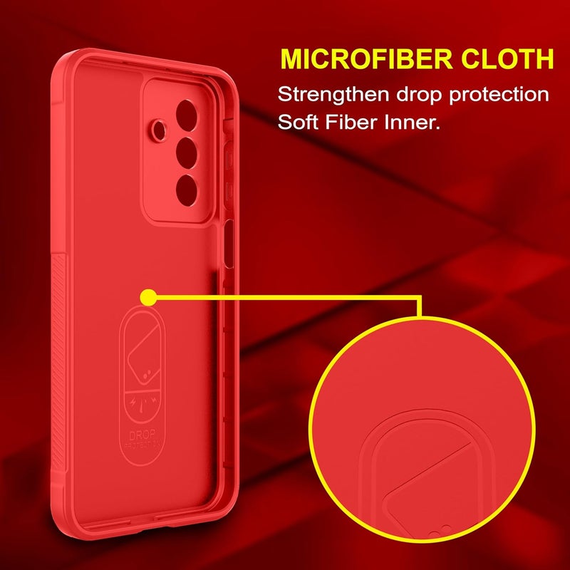 ZAPCASE Back Case Cover for Samsung Galaxy A17 5G | Liquid Silicon Magic Case with Camera Protection | Red - Image 4