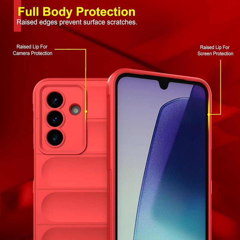 ZAPCASE Back Case Cover for Samsung Galaxy A17 5G | Liquid Silicon Magic Case with Camera Protection | Red - Image 3