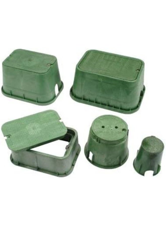 Royal Apex Irrigation Control Solenoid Valve Boxes Green Uv Treated To Protect From Decoloring Cracking And Stronger Load Strength With Twist Lock Cover Made In Eu Round Small - Image 5