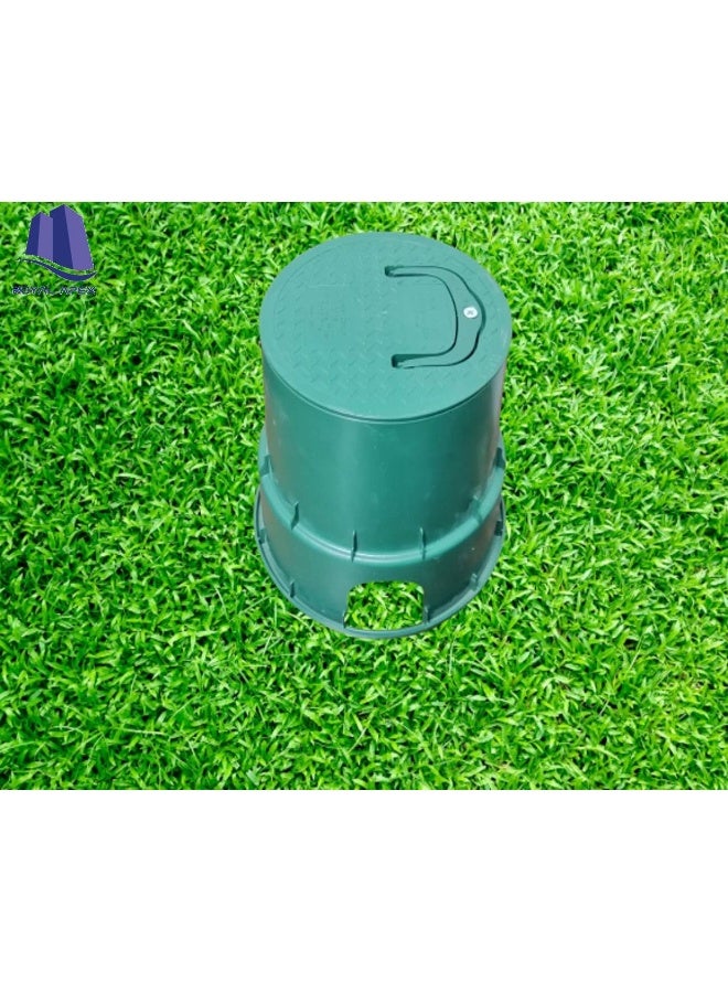 Royal Apex Irrigation Control Solenoid Valve Boxes Green Uv Treated To Protect From Decoloring Cracking And Stronger Load Strength With Twist Lock Cover Made In Eu Round Small - Image 4