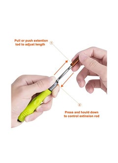 KASTWAVE KASTWAVE Screwdriver Set, 32 in 1 Precision Magnetic Screwdriver Accessory Kit with Adjustable Pole & Anti-Slip Handle, Work Repair Tool for Household Appliances, Crafts & DIY Projects (Green)  - Image 3