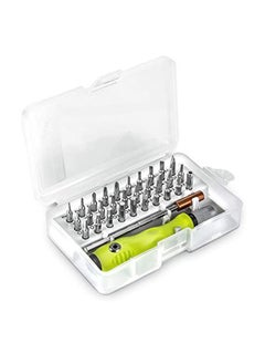 KASTWAVE KASTWAVE Screwdriver Set, 32 in 1 Precision Magnetic Screwdriver Accessory Kit with Adjustable Pole & Anti-Slip Handle, Work Repair Tool for Household Appliances, Crafts & DIY Projects (Green)  - Image 1