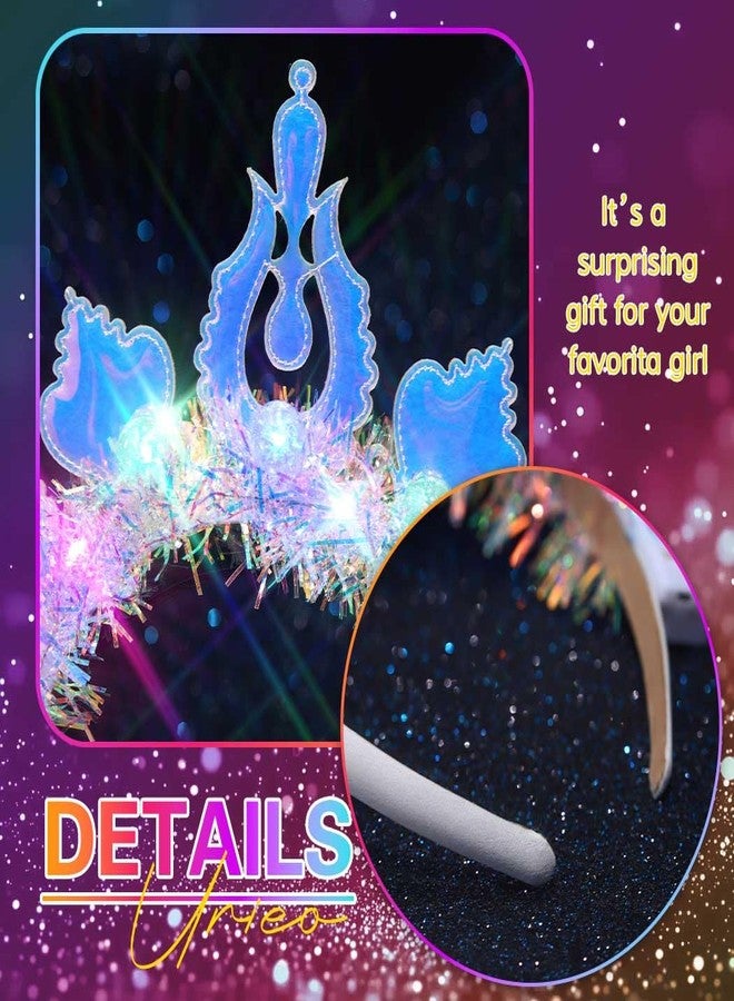 Urieo Ball Light Up Headband Led Colorful Headpiece Glow Party Crown Christmas Hair Accessories for Women - Image 4