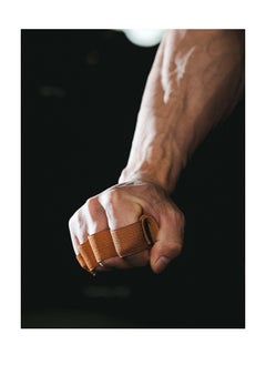 ARNOTEC Gym gloves One size thickened cowhide unisex fitness gloves, non-slip half finger, wrist guard equipment horizontal bar exercise anti-callus gloves four finger gloves  - Image 5
