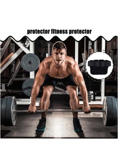 ARNOTEC Gym gloves One size thickened cowhide unisex fitness gloves, non-slip half finger, wrist guard equipment horizontal bar exercise anti-callus gloves four finger gloves  - Image 4