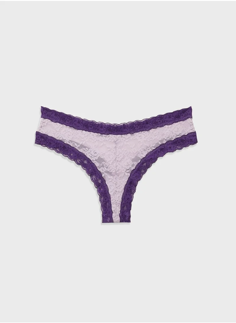 MONKI Contrast High Leg Brief