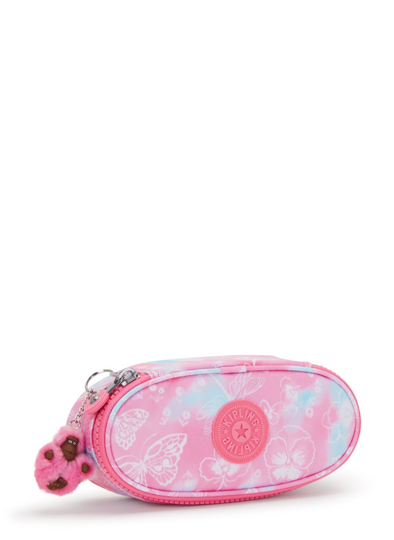 kipling Duobox Printed Medium Zipped Kids School Pen Case Garden Clouds  - Image 3