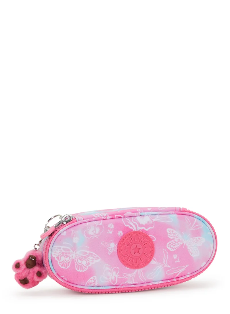 Kipling Duobox Printed Medium Zipped Kids School Pen Case Garden Clouds