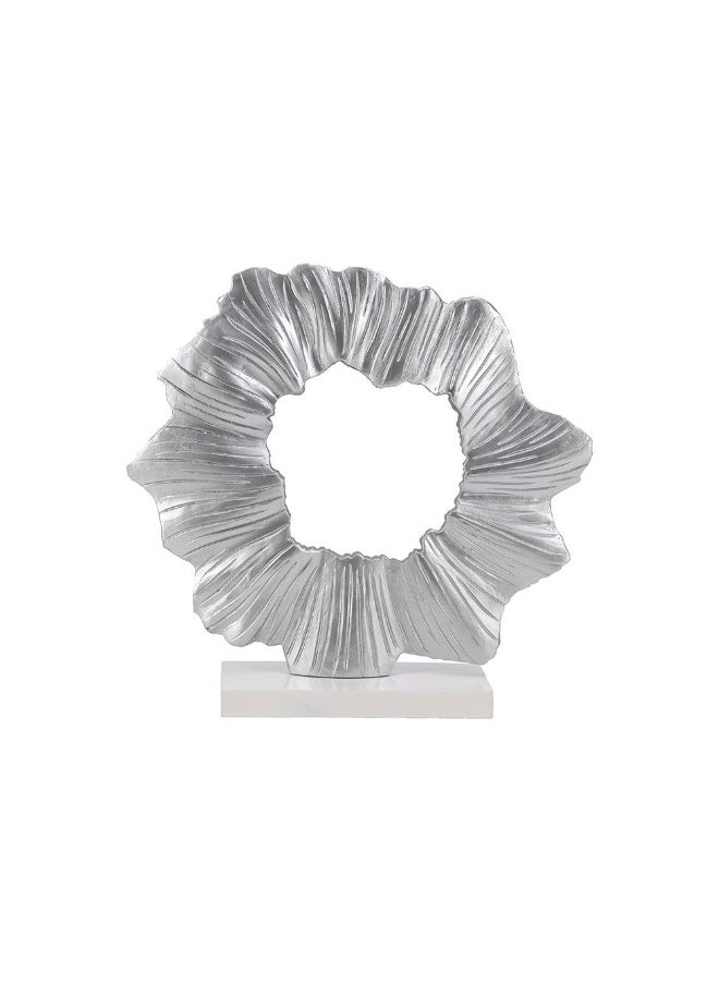 DANUBE HOME Danube Home Norwich Void Circle Home Decor - 35X10X35.5Cm Silver Resin & Mdf Figurine Trendy Decorative Accent Decor Collection Easy Maintenance Tabletop Display Decorative Home Accessories  - Image 2