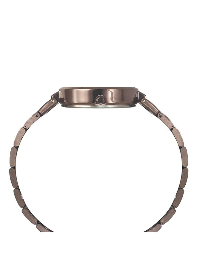 تيميكس ساعة TIMEX تناظرية للنساء، بمينا مستدير ومقاومة للماء - Image 2