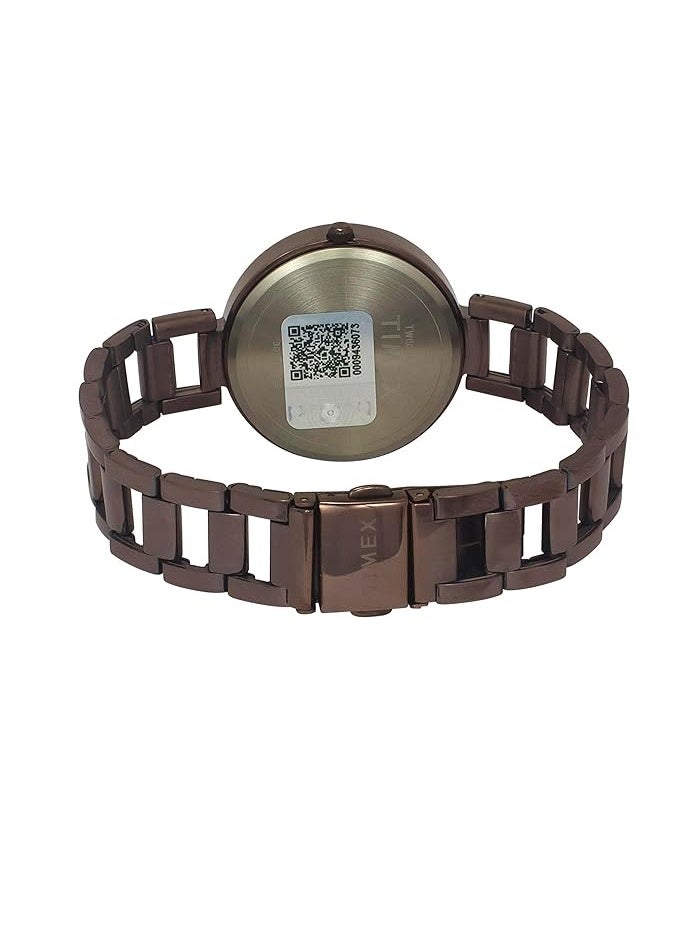 تيميكس ساعة TIMEX تناظرية للنساء، بمينا مستدير ومقاومة للماء - Image 3