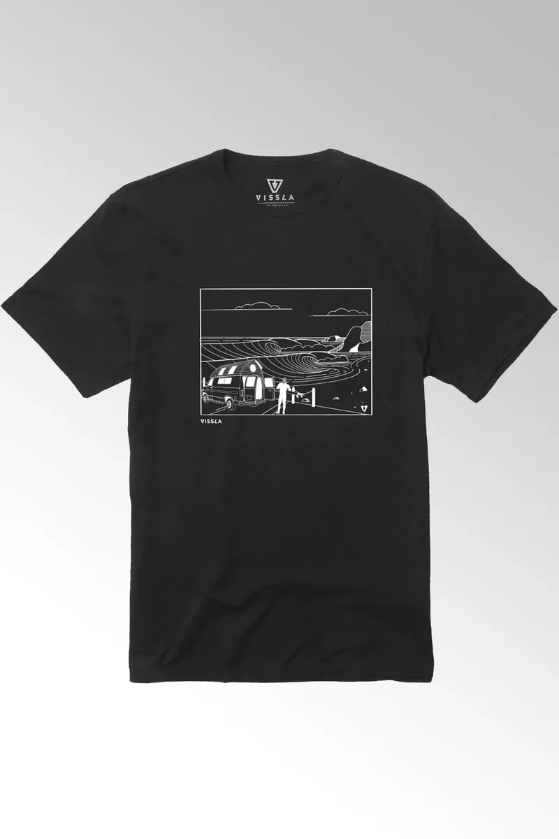 Vissla Dream Steeple Eco Tee Phantom 100% Organic Cotton