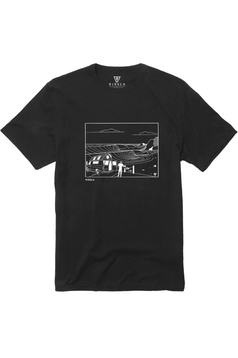 Vissla Dream Steeple Eco Tee Phantom 100% Organic Cotton