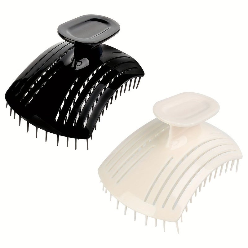 White Hair Washing Massage Brush Scalp Cleaning Multifunctional Comb Air Cushion Hair Styling Brush Bath Products - Image 1
