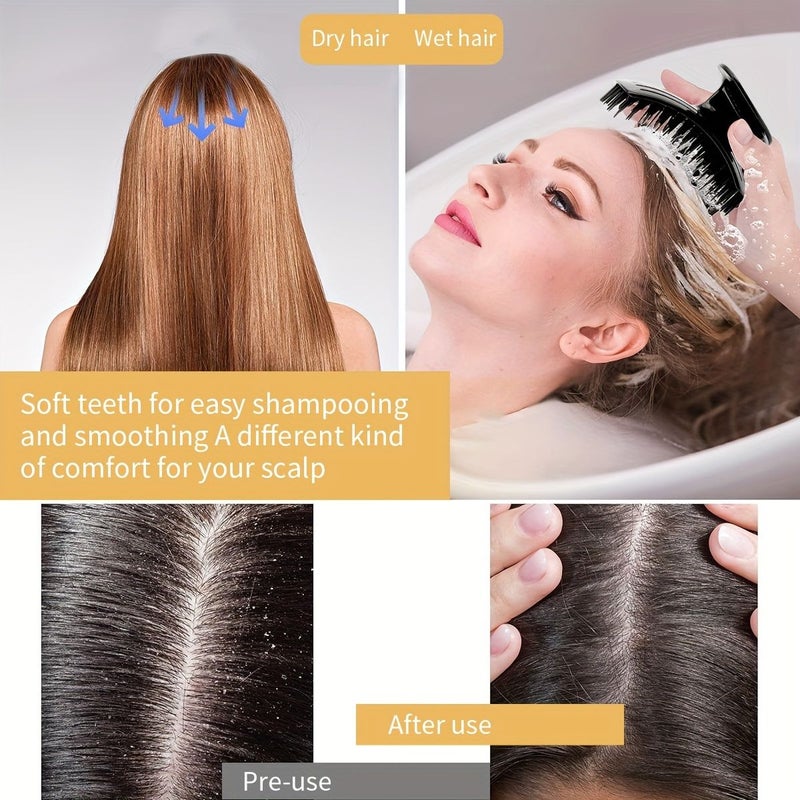 White Hair Washing Massage Brush Scalp Cleaning Multifunctional Comb Air Cushion Hair Styling Brush Bath Products - Image 5