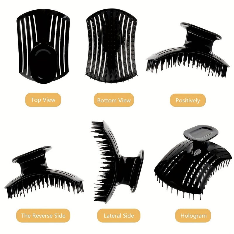 White Hair Washing Massage Brush Scalp Cleaning Multifunctional Comb Air Cushion Hair Styling Brush Bath Products - Image 3