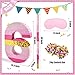 PCFING 20 Inch Number 6 Piata Pink Gold with 30 Inch Piata Stick Blindfold Confetti for Boys Girls Adults Birthday Party Decorations Anniversary Celebration Fiesta - Image 4