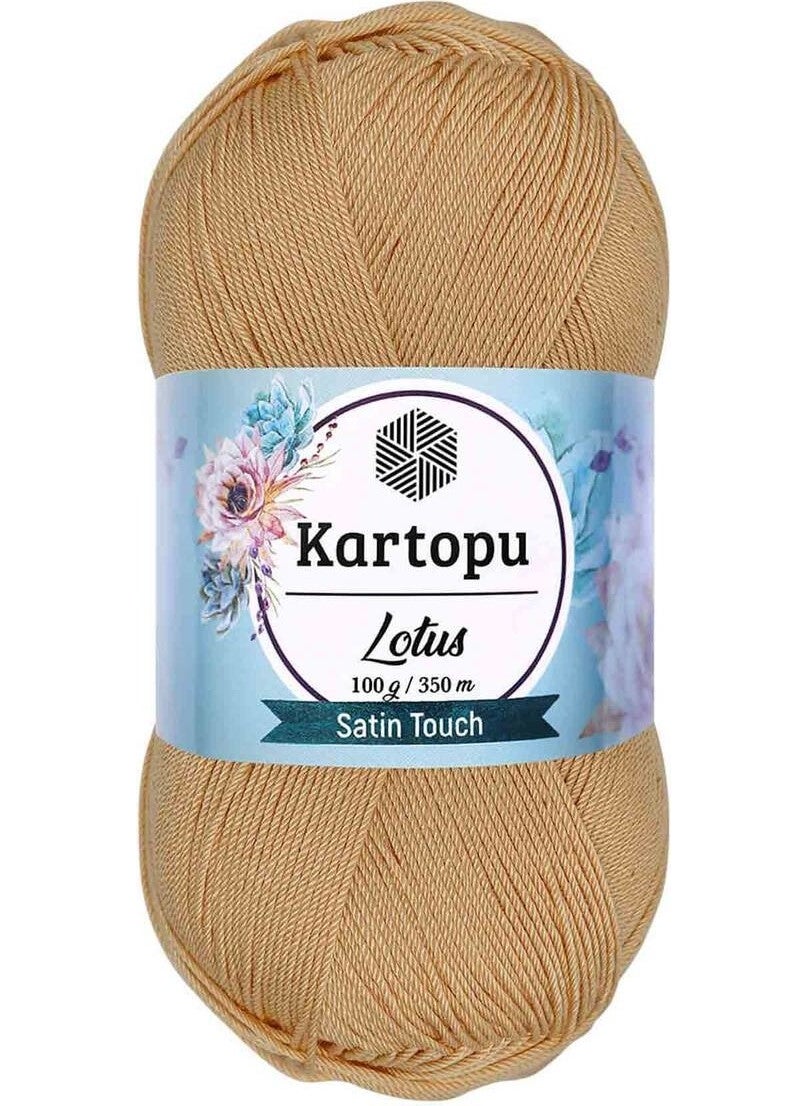 Kartopu Lotus Knitting Yarn 100 gr Melon Yellow K275 