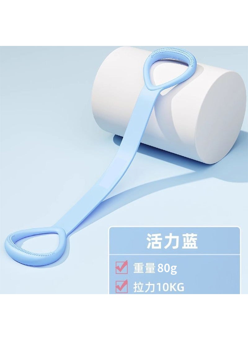 Generic New 8-Shape Resistance Band for Back Shoulder Yoga Stretching Blue 