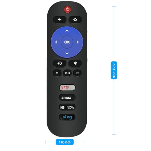 ZdalaMit RC280 Replace Remote Control Applicable for TCL Roku TV 55S405 40S3800 50UP120 65S401 32S301 32S850 32S3700 32S3750 43FP110 43UP120 48FS3700 48FS3750 50FS3850 28S3750 32S3800 32S3850 32S3850A 32S3850B - Image 5