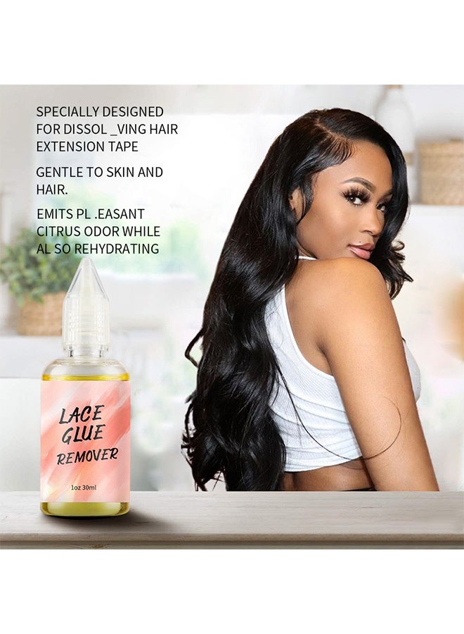 WodeMate Lace Glue Remover and Lace Glue Set, Invisible Waterproof MIILYE Hair Replacement Bonding Glue + Solvent, Strong Hold for Lace Front Wig and Poly Hairpieces, Toupee, Cosmetic Hair Systems - Image 4