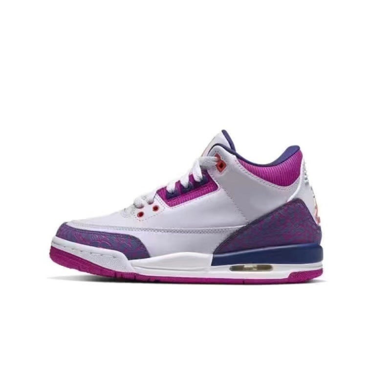 Putian shoes foreign trade factory wholesale Jordan AJ3 Joe 3 white cement flame red air cushion non-slip men''s basketball sneaker - Image 1