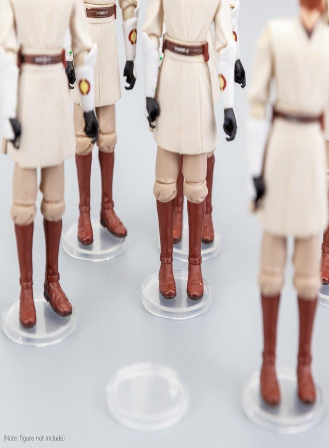 DisplayMore 50 Pieces Round Clear Action Figure Display Stands Compatible with 3.75” MODERN Star Wars / MODERN Gi Joe / Marvel Legends Figure toy (Fit For 3.75 inch Modern SW/GI JOE/ML(25MM)) - Image 5