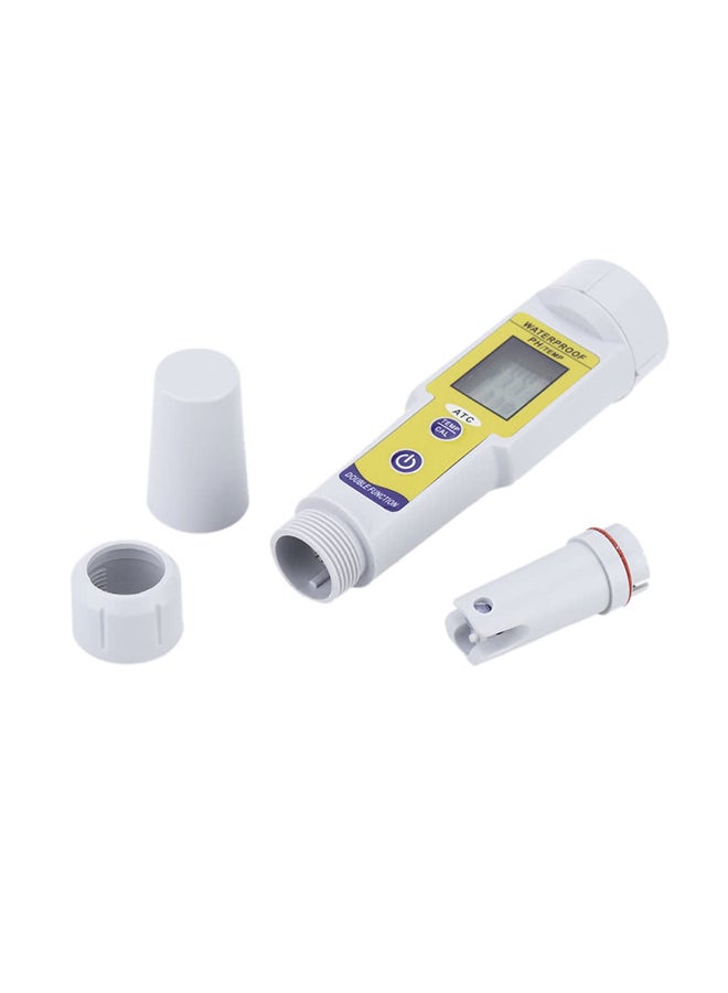 Generic Waterproof pH Meter White/Yellow  - Image 3