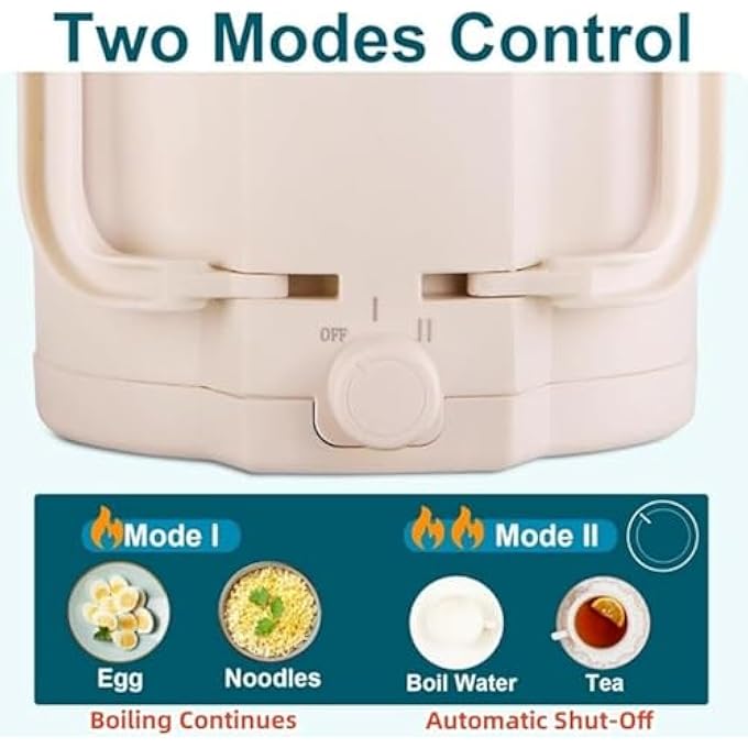 YelaJoy Electric Kettles  08L Portable Foldable Mini Travel Kettle 304 Stainless Steel Multifunctional Collapsible Electric Pot For Home  Travel Use - Image 5