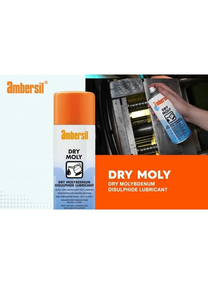 امبيرسيل AMBERSIL Dry Moly 400ML سبراي تشحيم سريع الجفاف للأحمال العالية - Image 3