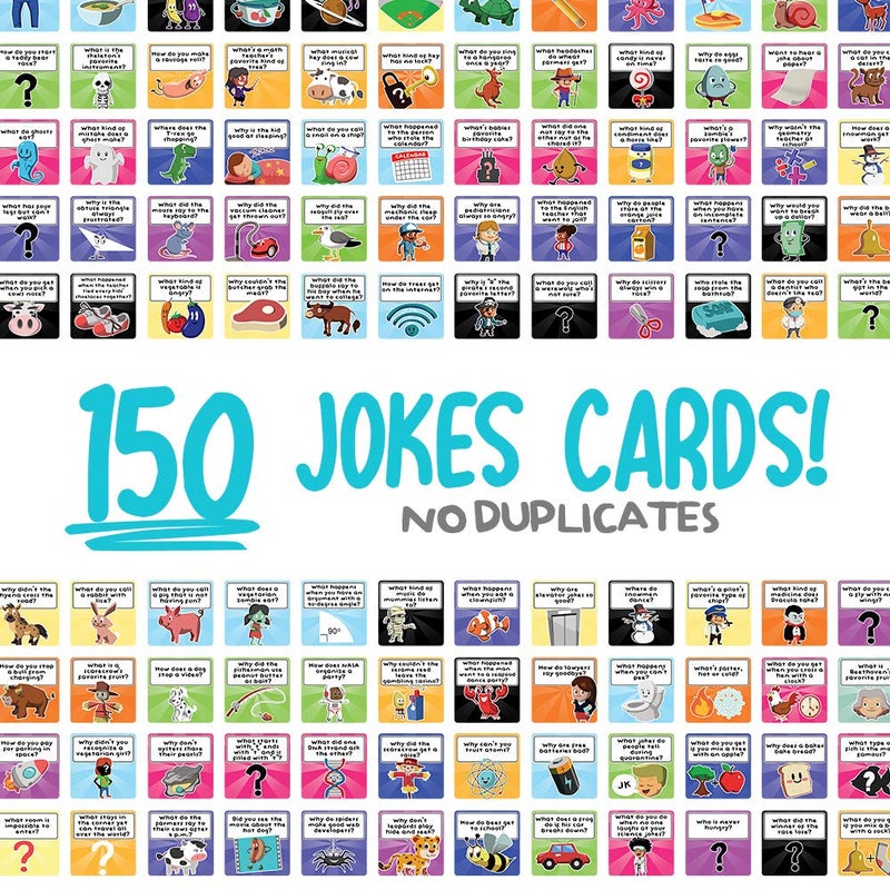 Savoychef 150 Joke Cards for Kids Vol.2 - Lunchbox Notes - Inspirational Motivational Cards for Children - Jokes and Puns for Boys and Girls - Great for Parties, Schools, Bake Sales, Picnics - Image 2