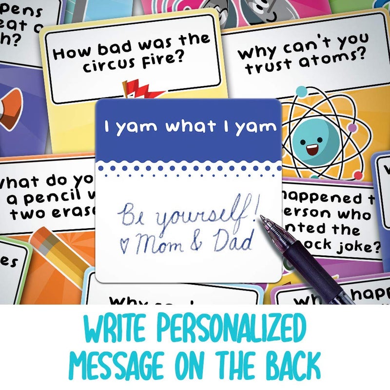 Savoychef 150 Joke Cards for Kids Vol.2 - Lunchbox Notes - Inspirational Motivational Cards for Children - Jokes and Puns for Boys and Girls - Great for Parties, Schools, Bake Sales, Picnics - Image 4