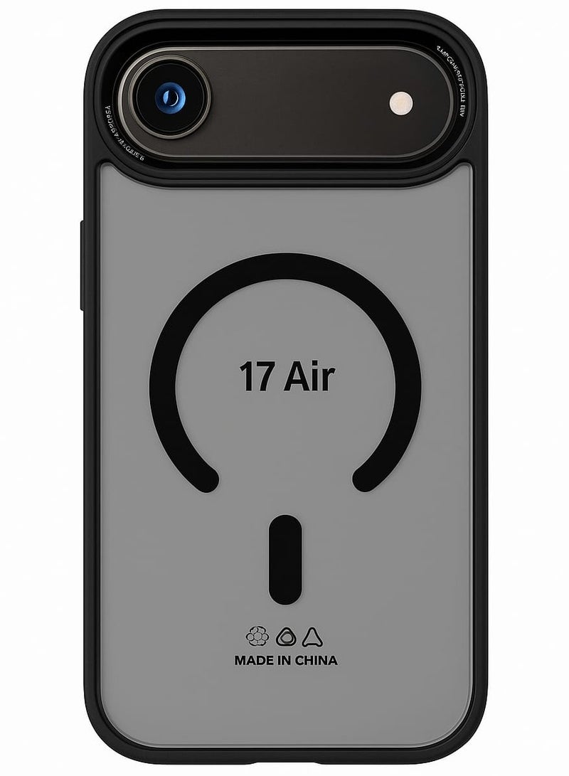 MagSafe Magnetic Protective Case for iPhone 17 Air – Premium Transparent Back Cover with Camera Lens Protection & Shockproof Design – Soft Edge Slim Fit Case