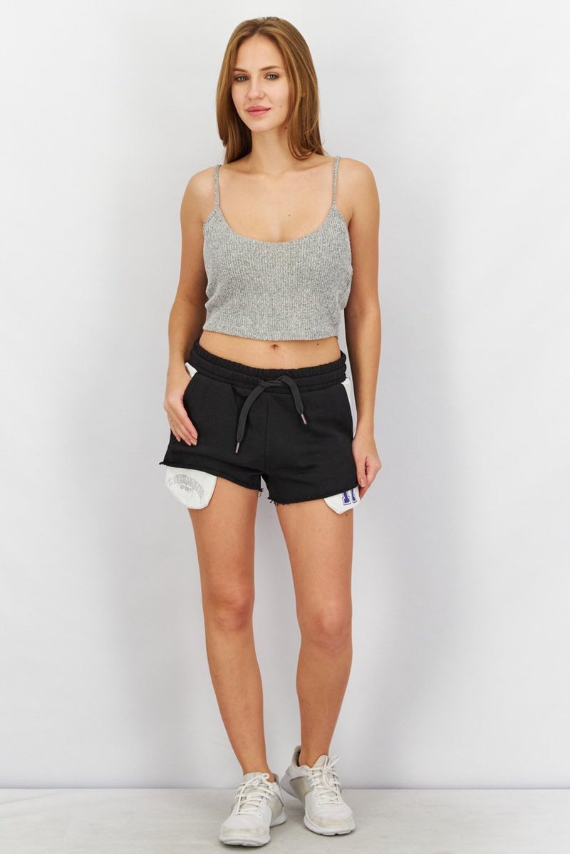 JOHN RICHMOND Women Sportswear Fit Training Shorts, Black - Image 4