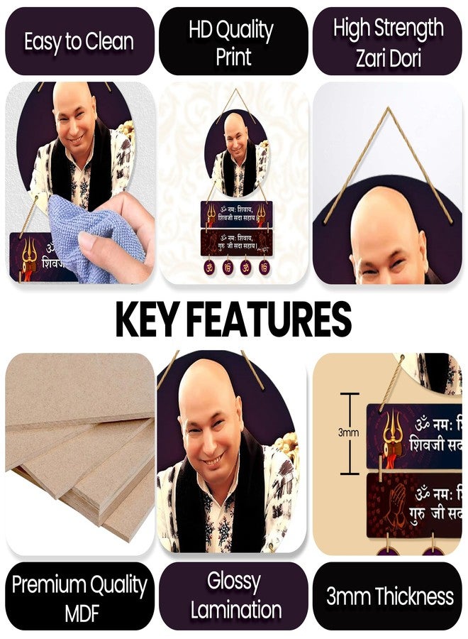 Kaameri Bazaar GURUJI_BLK Wooden Wall Hanging Decor | Artistic Wall Sculpture for Living Room | Home Decoration Items for Living Room, Hall & Bedroom Wall Decor | Traditional Wall Art Showpiece - Image 2