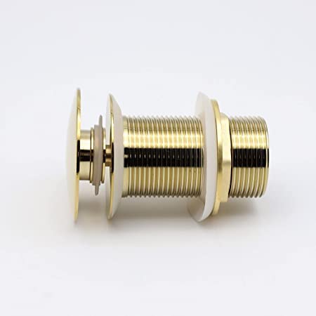 B BACKLINE B Backline Brass Heavy Quality Full Threaded Pop Up Waste Coupling 32 MM - 5" Inche (Gold Glossy)  - Image 3