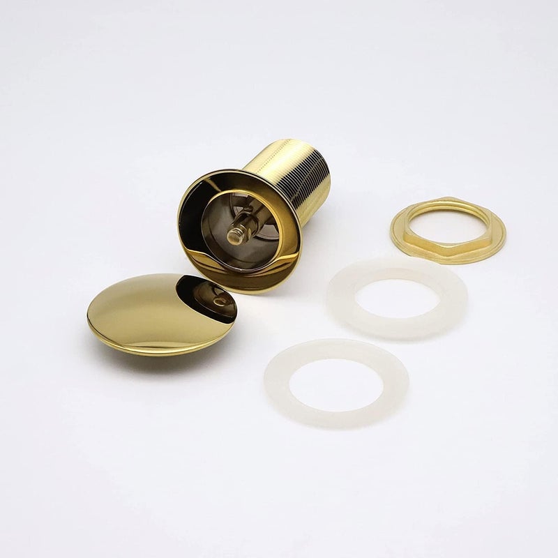 B BACKLINE B Backline Brass Heavy Quality Full Threaded Pop Up Waste Coupling 32 MM - 5" Inche (Gold Glossy)  - Image 4