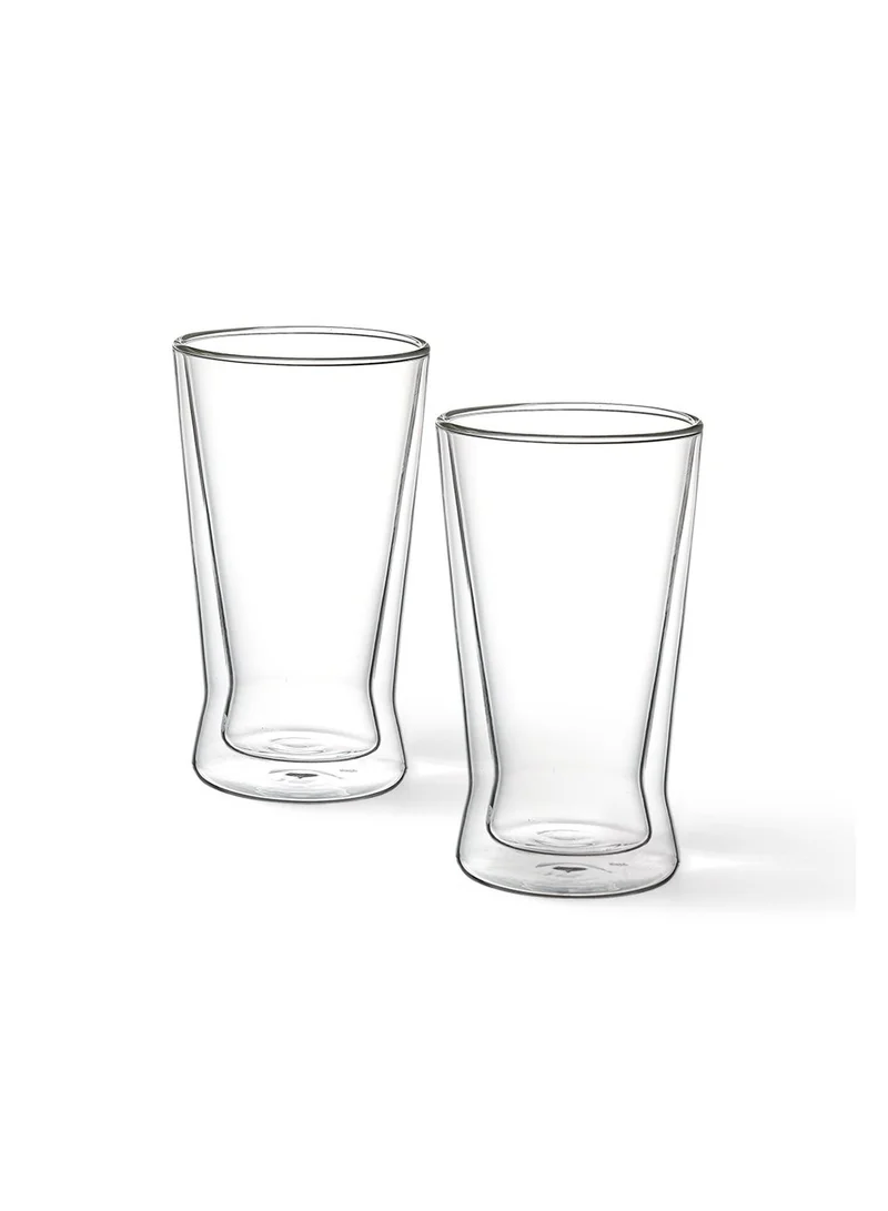 Fissman 2pc Double Wall Glass 380ml Borosilicate Glass