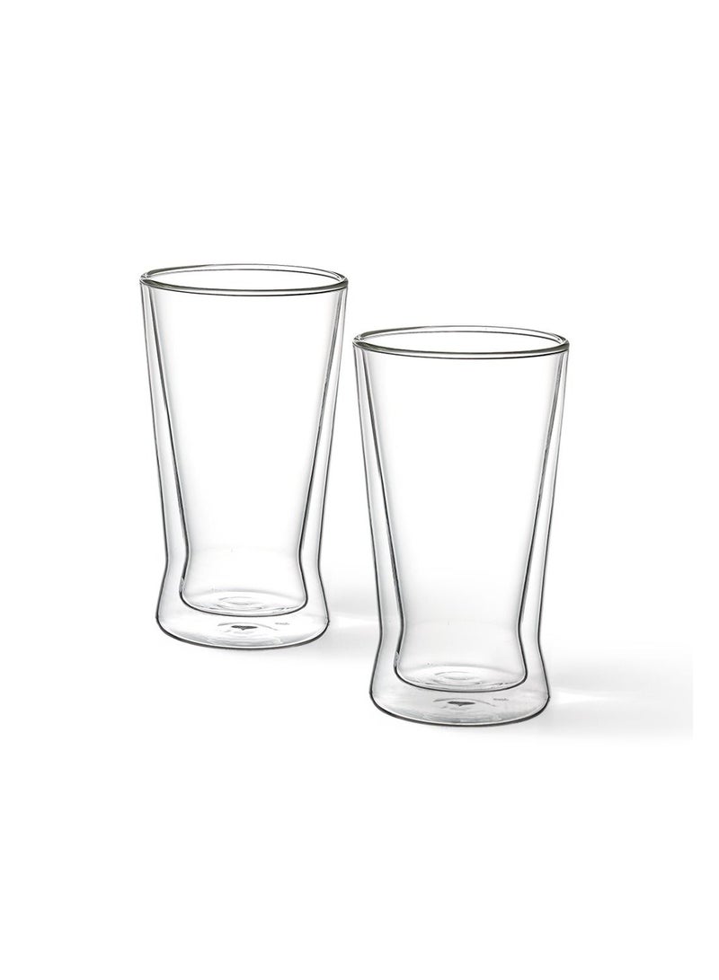 Fissman 2pc Double Wall Glass 380ml Borosilicate Glass - Image 2