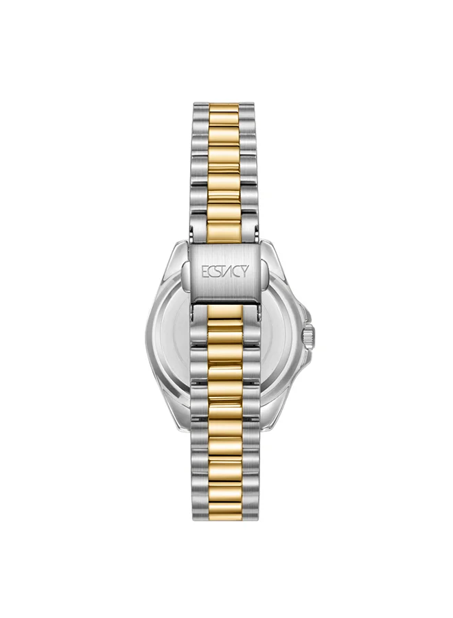 ECSTACY Women's Watch, Analog Display and Stainless Steel Strap - E24504-TBTH, Gold