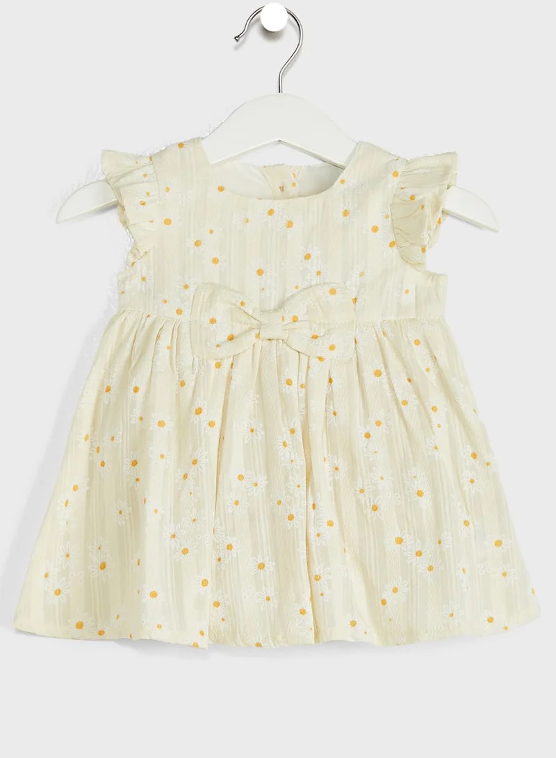 RIVER ISLAND Infant Textured Floral Dress