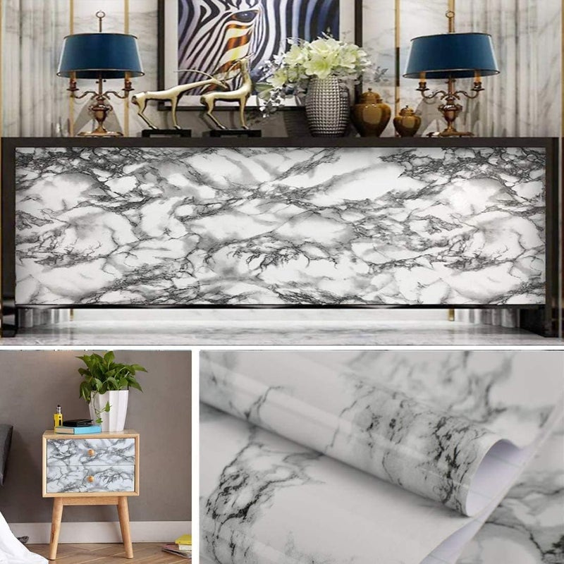 Happy Home HappyHome Marble Self-Adhesive Wallpaper - Image 3
